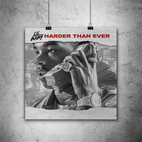 Lil Baby Harder Than Ever Wall Art Photo Print Album Cover Poster