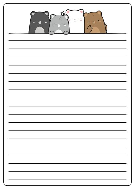 Best Images Of Printable Journal Paper With Lines Free Printable Vrogue
