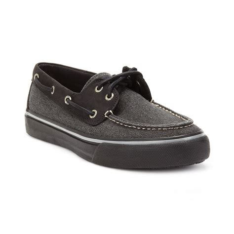 Sperry Top Sider Mens Bahama 2eye Heavy Canvas Boat Shoes In Gray For