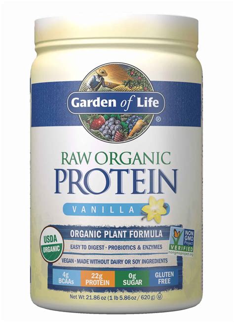 All garden of life vitamins are made from real, whole foods with nutrients that your body is able to easily recognize. Garden of Life Raw Organic Protein Powder - Vanilla - Cost ...