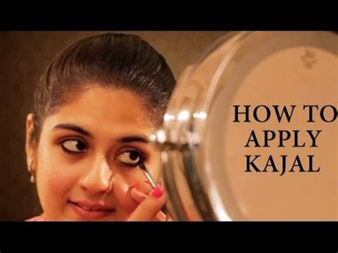 During a bath, kajal can mix with water, run down and block the opening between your. How to Apply Kajal - YouTube