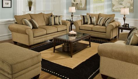 Beige Suede Fabric Modern Casual Sofa And Loveseat Set Woptions
