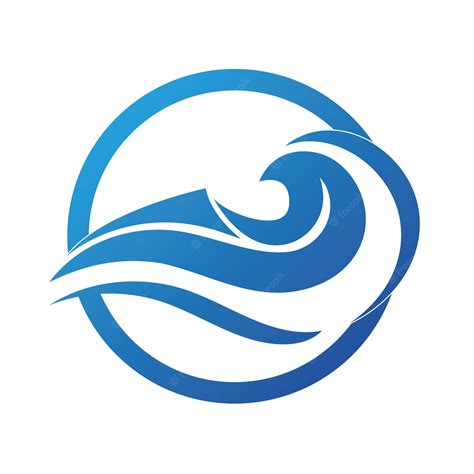 Premium Vector Water Wave Logo Design Template
