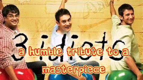 Its time for the students to grow up and imbibe the real message in the movie. 3 Idiots climax scene tribute - YouTube