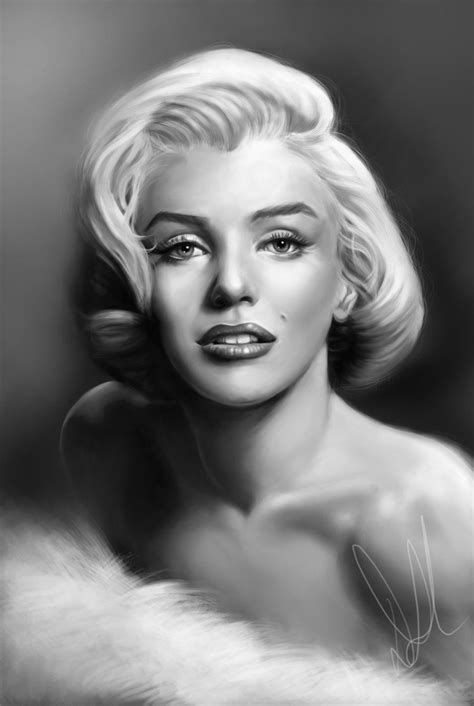 Marilyn Monroe Digital Painting By ~dml2378 On Deviantart This