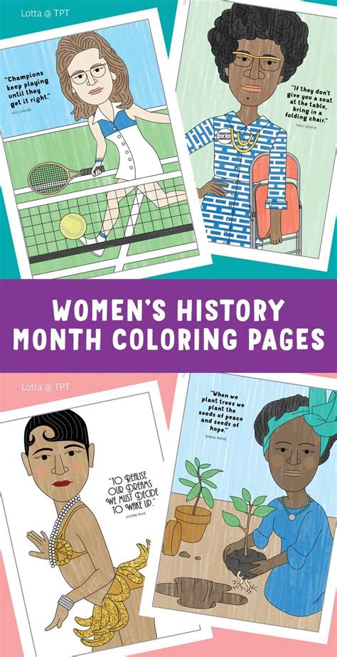 Fun Printable Coloring Pages Celebrating Famous Women In History