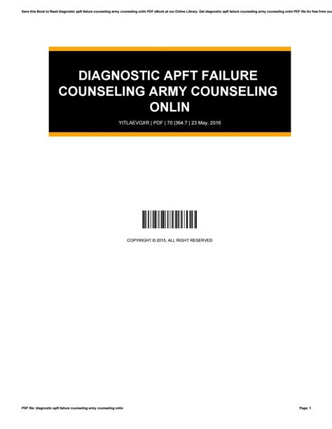 Diagnostic Apft Failure Counseling Army Counseling Onlin