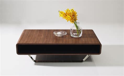 It has two interlocking solid wood legs and the tempered glass is 19mm thick. Contemporary Walnut and Chrome Coffee Table Los Angeles ...