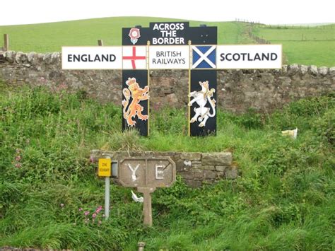 England Scotland Border © Callum Black Geograph Britain And Ireland
