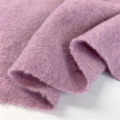 Pure Luxury 100 Boiled Wool Jacket Coat Fabric Lavender