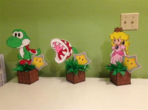 Super Mario Centerpieces Birthday Centerpieces