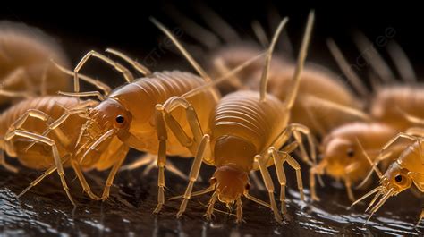 Bunch Of Beige Background Brown Fleas In Close Up Fleas Picture Close