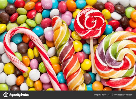 Colorful Candies And Lollipops Stock Photo By ©karandaev 126751244