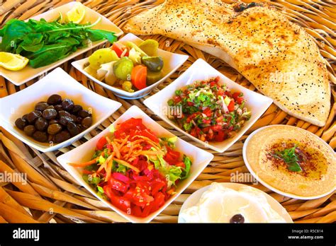 Meze Dishes North Cyprus Stock Photo Alamy