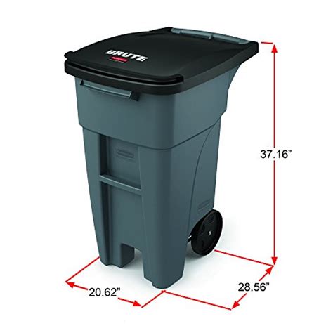 Rubbermaid Commercial Products Brute Rollout Heavy Duty Wheeled Trash