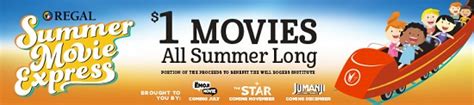 With 7,155 screens in 542 theaters in 42 states, and is the first big chain out of the top 3 to close. Regal Cinemas Summer $1 Kids Movies {2017 schedule}