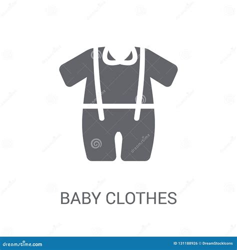 Baby Clothes Icon Trendy Baby Clothes Logo Concept On White Background