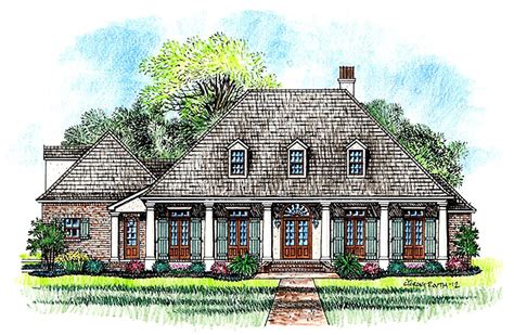 Plan 56364sm 3 Bedroom Acadian Home Plan Acadian House Plans