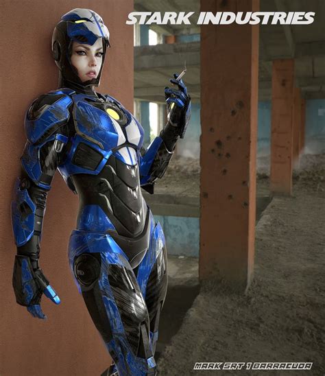 Iron Girl Armor Design Mark Srt 1 Barracuda — Geektyrant Iron Woman