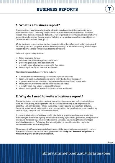 Free 22 Business Report Samples In Pdf Ms Word