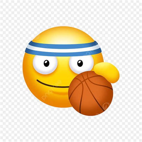 Gambar Ekspresi Emoji Sekolah Olahraga Basket Kartun Yang Lucu