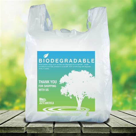 Shopping Bags Biodegradable Shopping Bag Tree Design