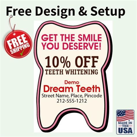 How to get sharp canine teeth is important information accompanied by photo and hd pictures sourced from all websites in the world. 2.5x2.75 Custom Tooth Shape Dental Fridge Magnets 20 Mil ...