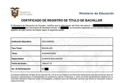 Certificado De Titulo De Bachiller Actualizado Abril 2024