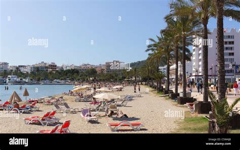 Ibiza Balearics Spain San Antonio Or Sant Antoni De Portmany Beach