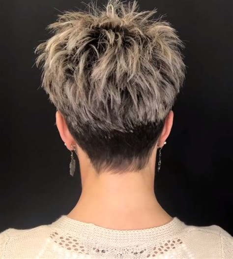 Short Pixie Hairstyles For Women Over 50 Back View Short Spiky Hairstyles Short Hair Styles