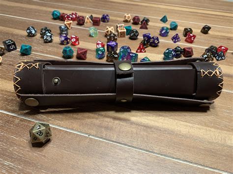 All In One Dandd Dice Tray Tube And Cups For My Wife Leathercraft