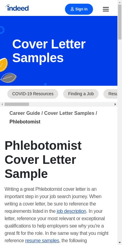 Phlebotomy Cover Letter Entry Level 20 Guides And Examples