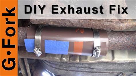 Exhaust Pipe Repair Hack Diy Gf Video Gardenfork Eclectic Diy