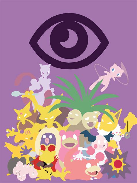 Psychic Type Pokemon By Doodledorkart On Deviantart