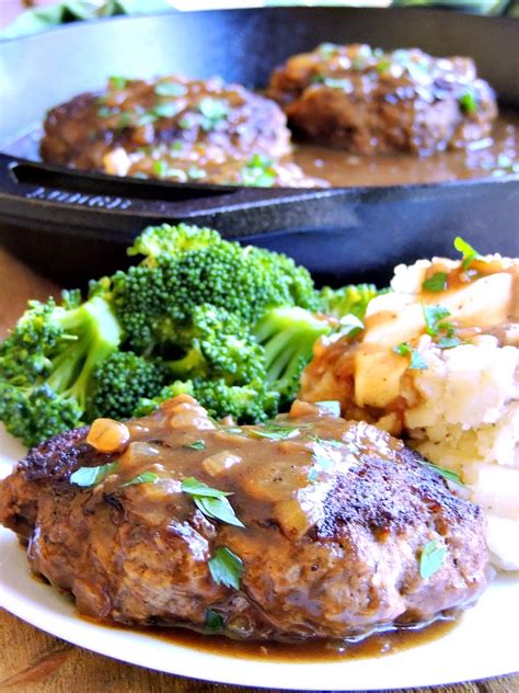 Plate up with mashed potatoes or tasty veggies for the best comfort food! Simple Salisbury Steaks with Caramelized Onion Gravy ...