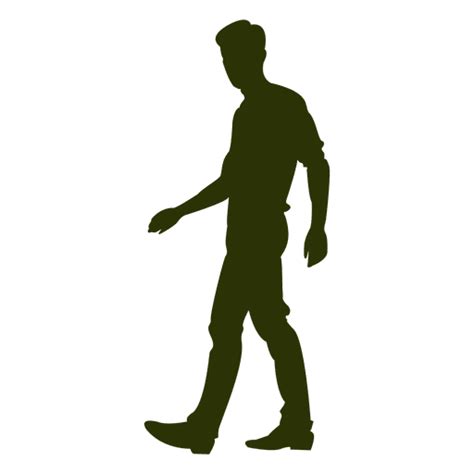 Hombre Caminando Y Mirando La Silueta Descargar Pngsvg Transparente