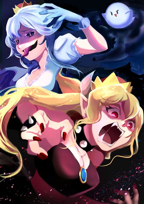 Fierce Bowsette And Queen Booette Pixiv よしかげ Mario Super Crown