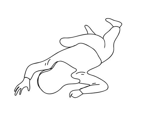 Woman Lying On The Ground 25668617 Vector Art At Vecteezy