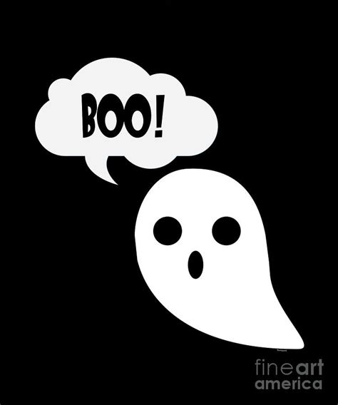Spooky Hallows Eve T Cute Boo Booing Ghost Ghoul Halloween Digital Art By Thomas Larch Fine