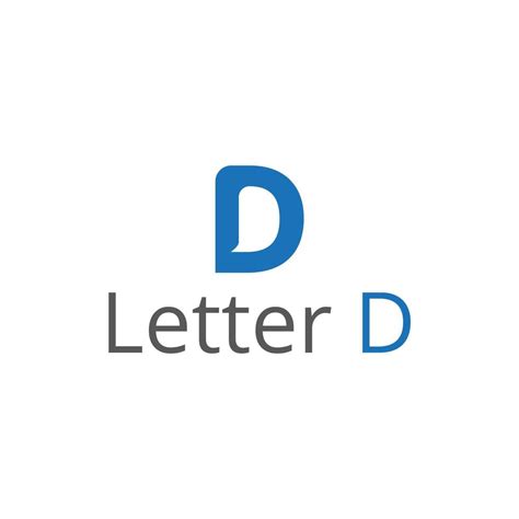 Initial Letter D Vector Line Logo 6020846 Vector Art At Vecteezy