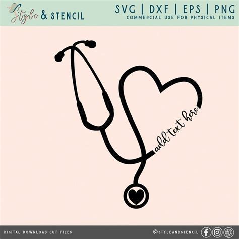 Stethoscope Heart Svg Stethoscope Svg Nurse Svg Doctor Etsy Artofit