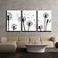 Wall26 3 Piece Canvas Wall Art  Black And White Style Dandelion