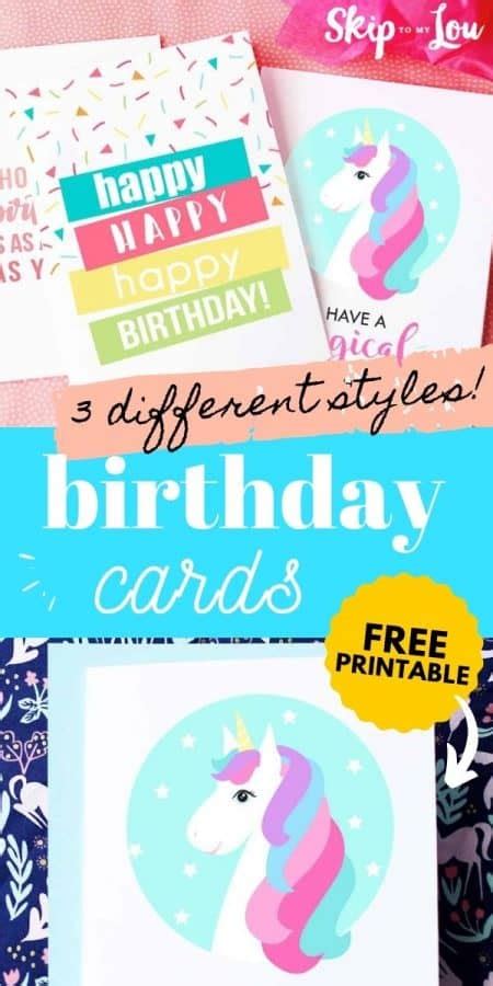 Free Printable Birthday Cards Customizable
