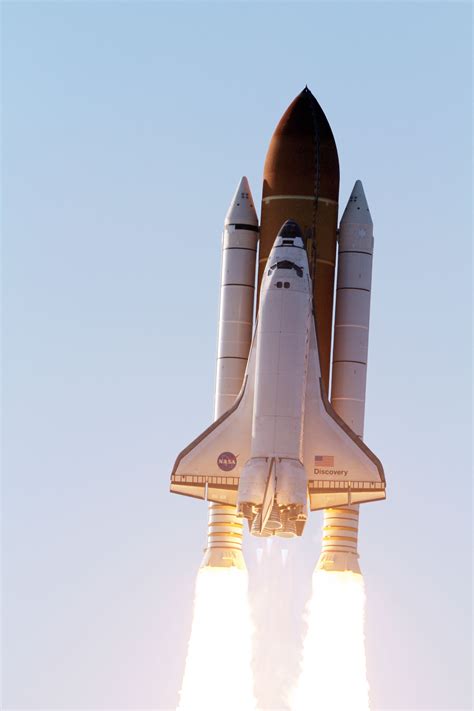 Nasa Space Shuttle In Flight
