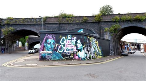 graffiti artist inkie in birmingham for city of colours festival in digbeth color festival