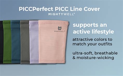 Mighty Well Piccperfect Picc Line Cover Advanced Fabric Technology Moisture