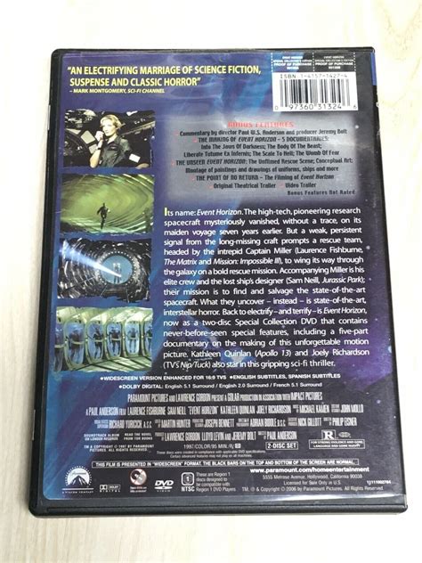 Event Horizon Two Disc Special Collector S Edition DVD Holley Chant Peter Ma DVD HD DVD