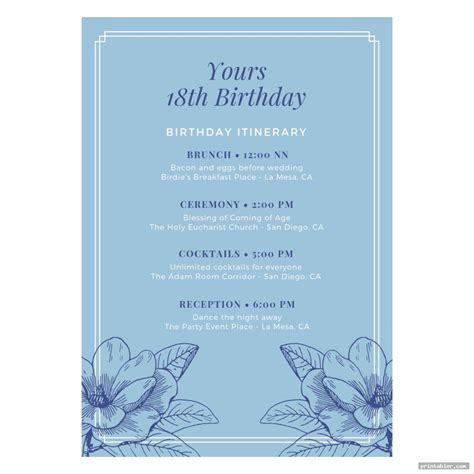 So it's always a good idea to make it unique and special. Printable Birthday Program Templates - Printabler.com