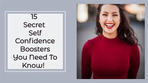 15 Secret Self Confidence Boosters You Need To Know Today