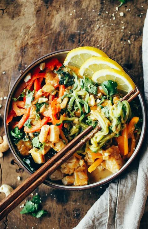 Soak the rice noodles in a bowl of hot water for 10 minutes or according to the pack instructions. Whole30 Thai Chicken Noodles | Recipe | Whole 30 lunch, Whole30 dinner recipes, Thai chicken noodles